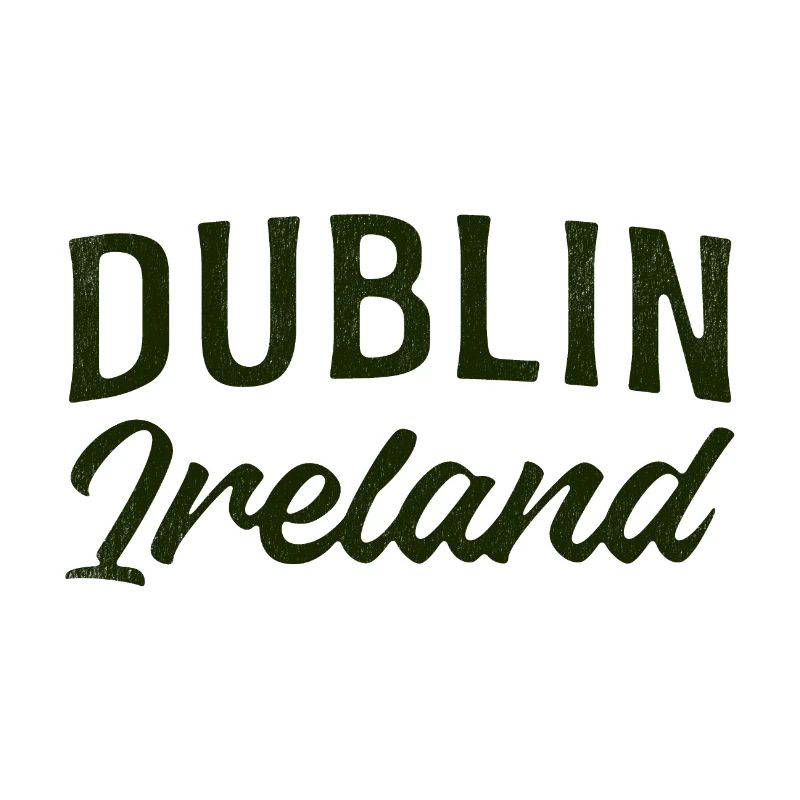 Dublin Ireland Script Typography