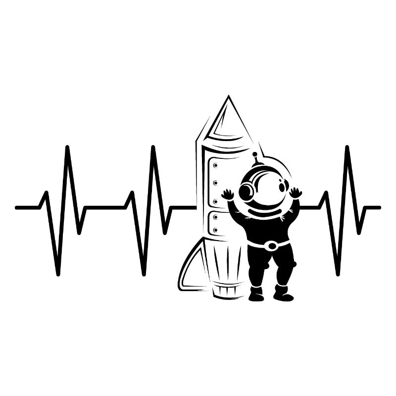 Rocketman, Heartbeat, Rocket, Space, Space, Astronaut, Pulse