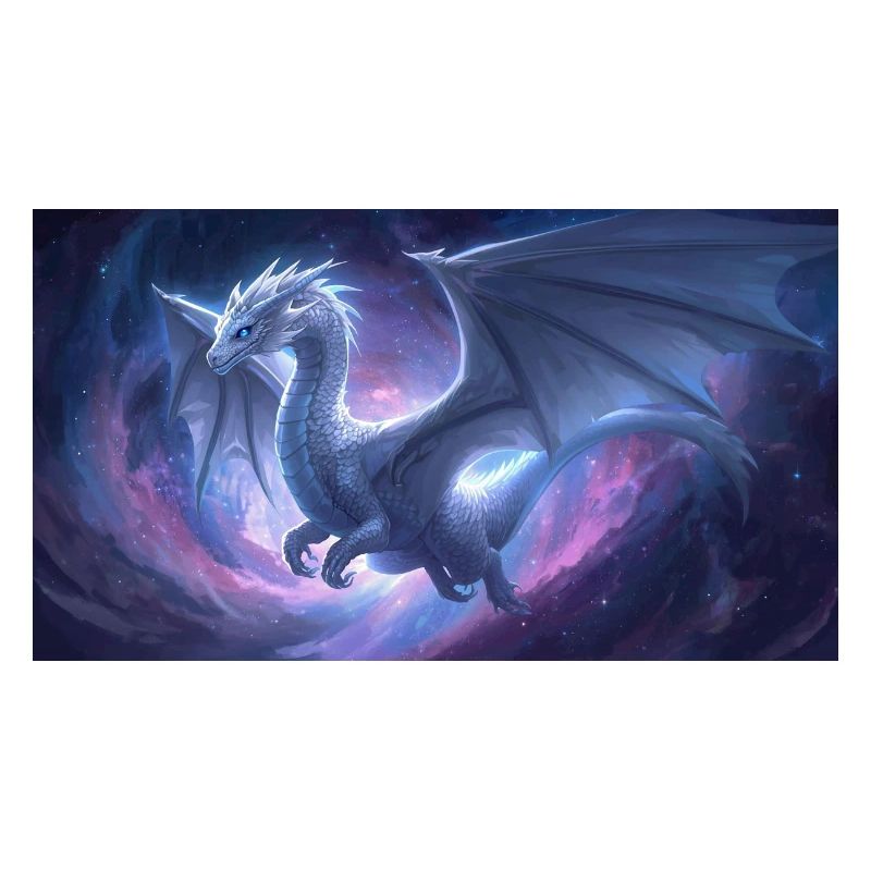 Blauäugiger weißer Drache
