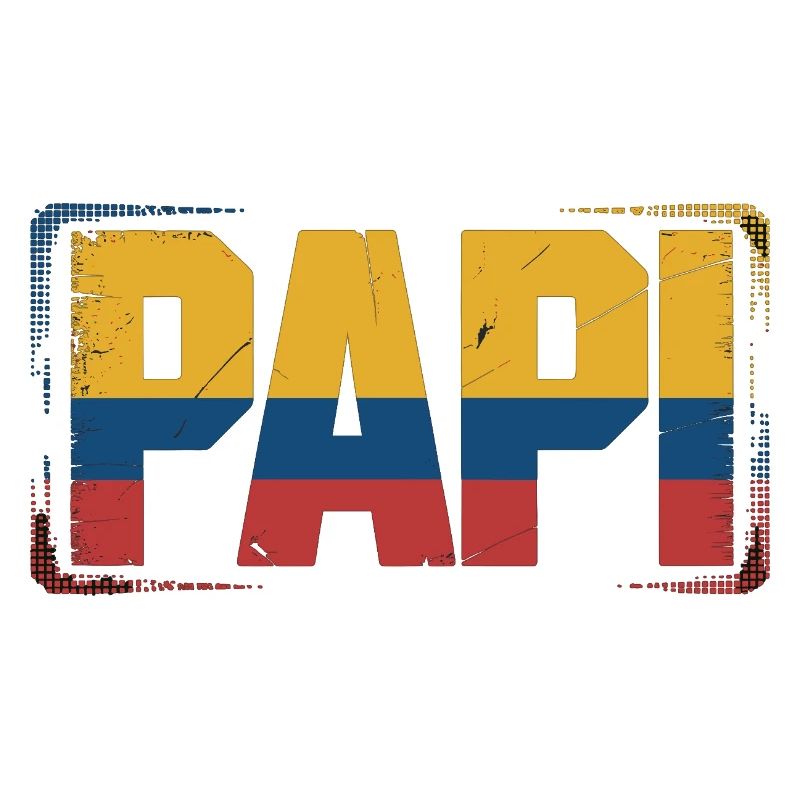 Drapeau de la Colombie de papa – Cadeau pour