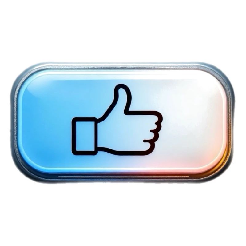 Neon Daumen Hoch Gradient