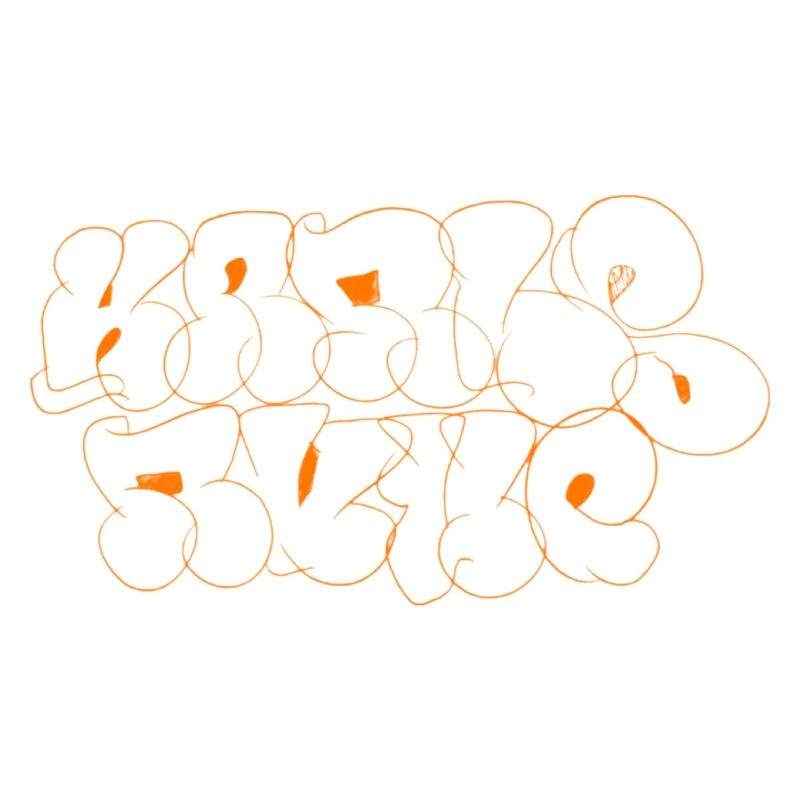 Karlsruher Style Throw up Bubble Graffiti