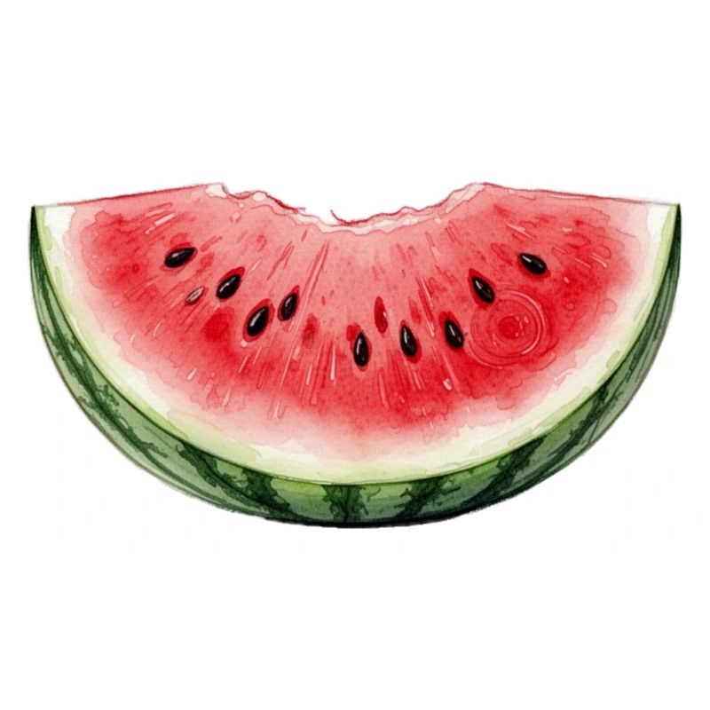 Pastèque Aquarelle