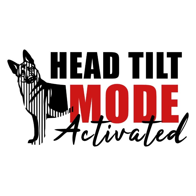 Schäfi Silhouette - Head Tilt linear German Shepherd