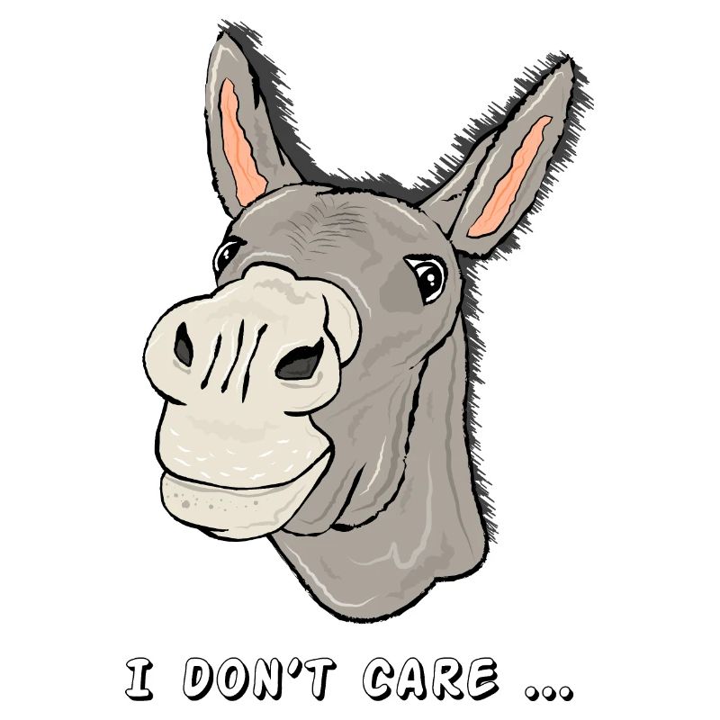 Esel das clevere, störrische Zootier