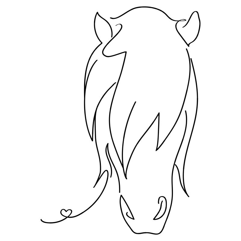 Pferd Silhouette