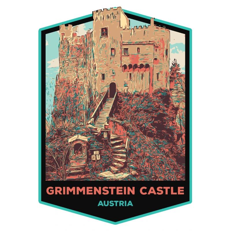Illustration Grimmenstein Castle, Lower Austria