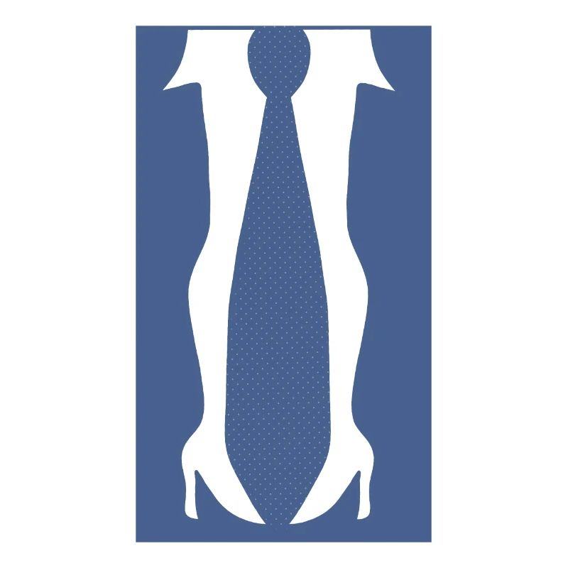 Beine mit hohen Absätzen oder einer Krawatte in dieser lustigen Optik