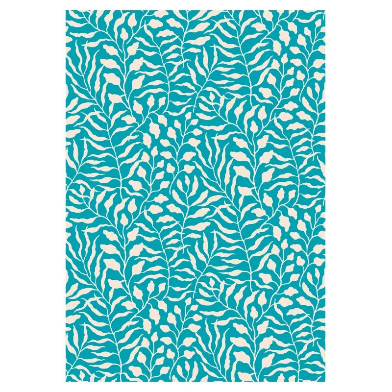 Design de feuille de palmier bleu