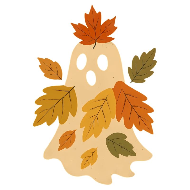 Herbstgeist mit Blättern