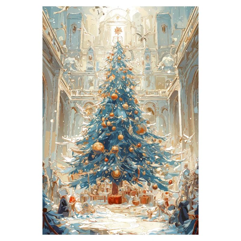 Aurora Blue Weihnachtskathedrale