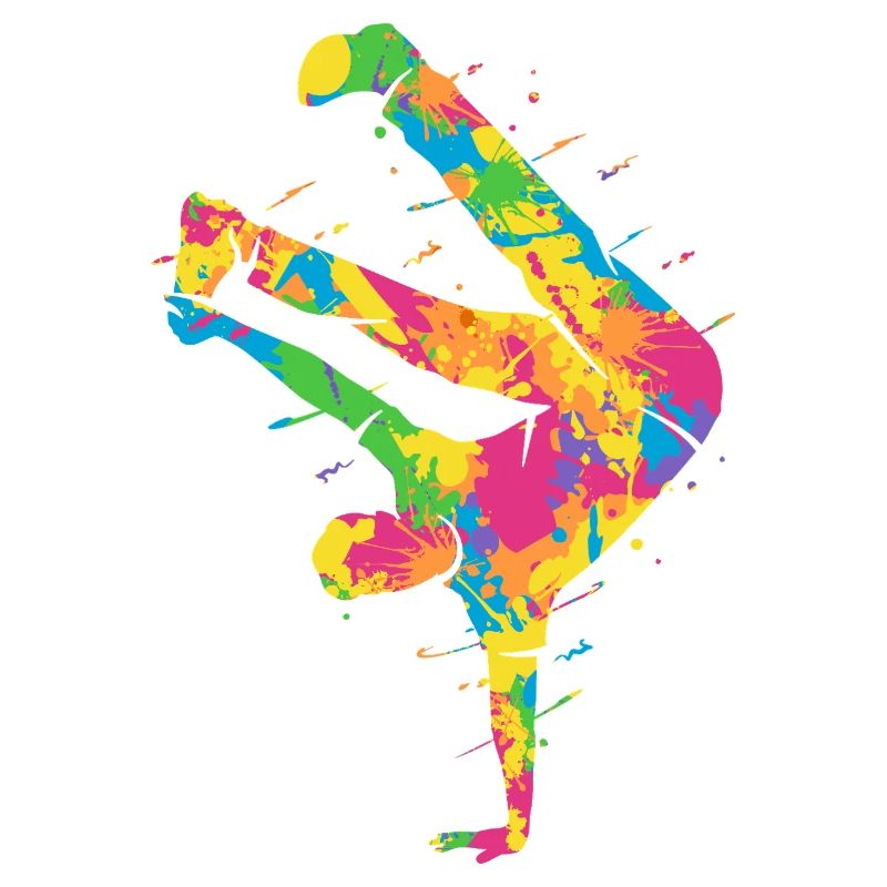 Breakdancing Bunt Breakdancer Jungen Breakdance