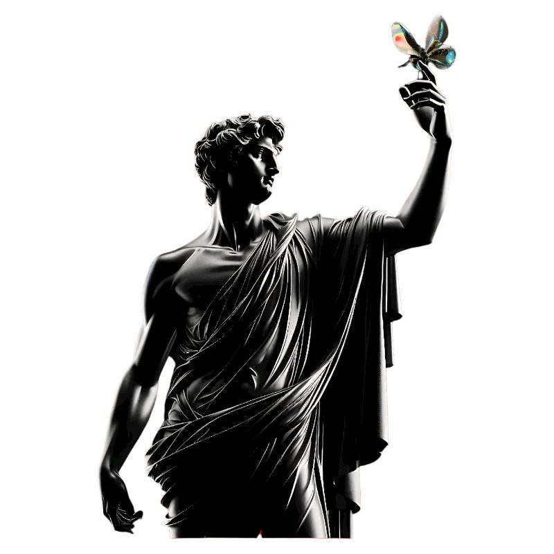 Pose davidique avec le papillon