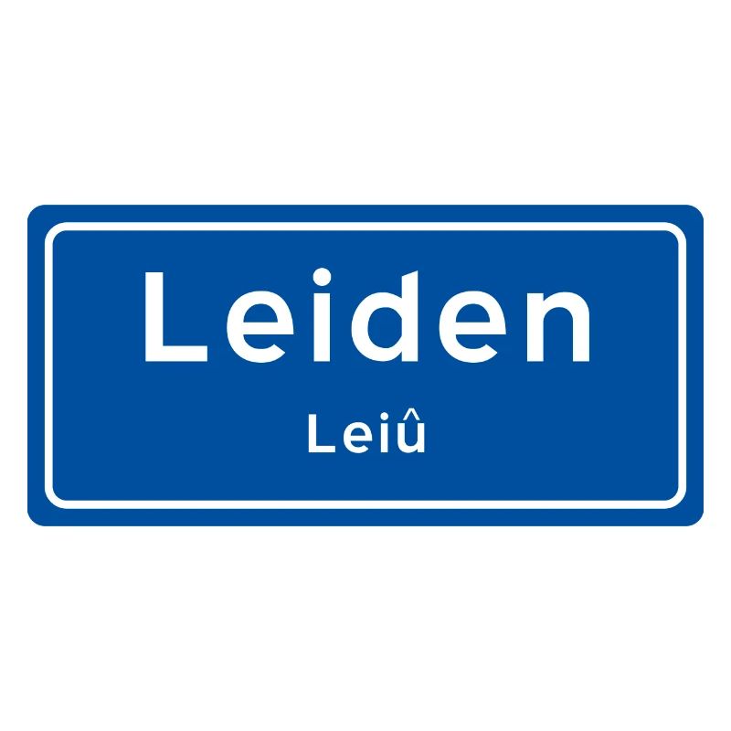 Panneau du nom de lieu de Leiden