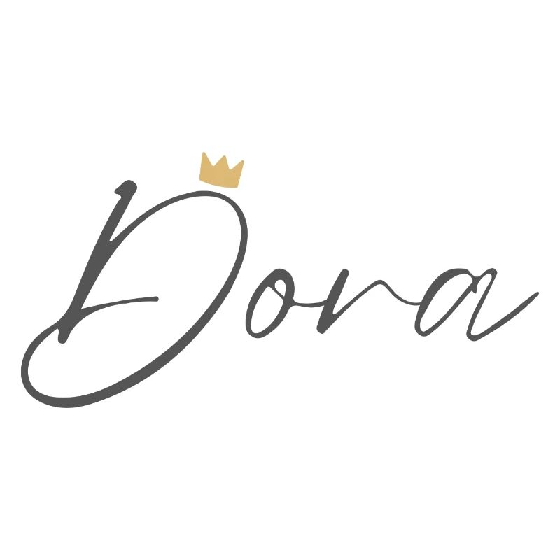 Prinzessin Dora Crown Hemd – Name mit Buchstabe D