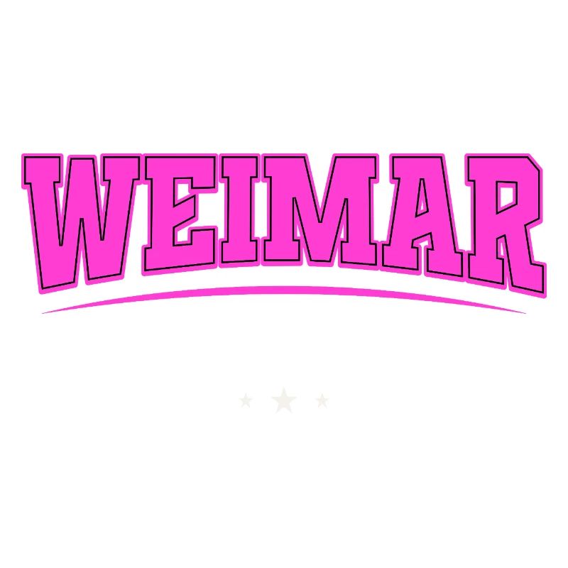 Weimar Germany Pink Retro Logo