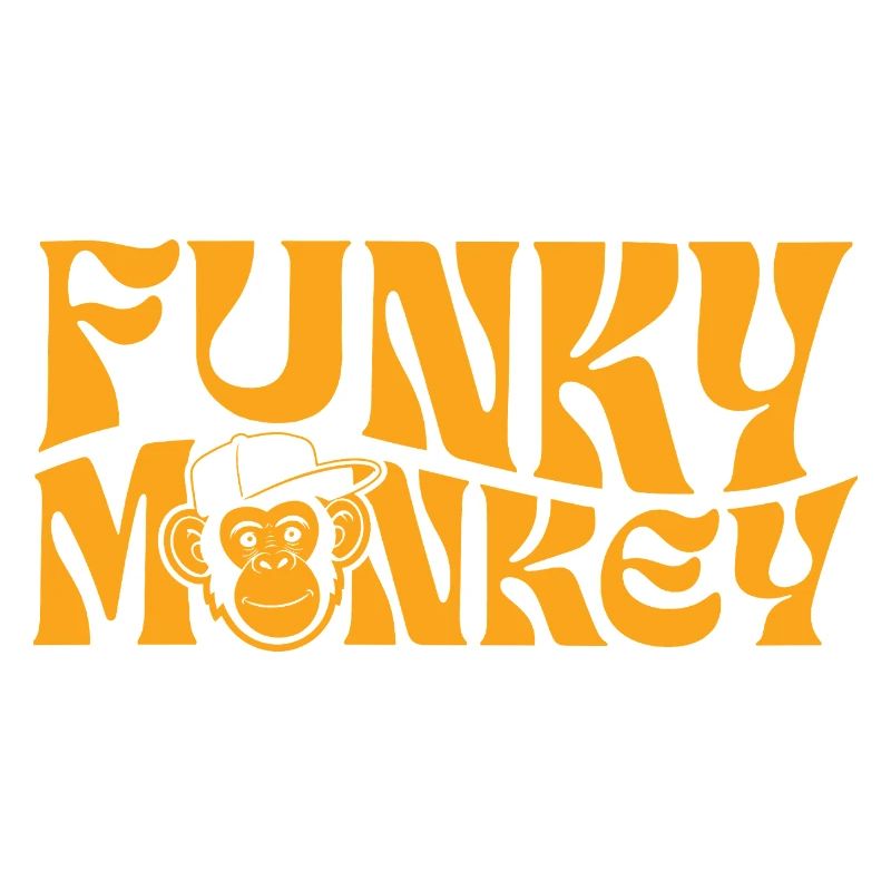 Funky Monkey retrotypografi
