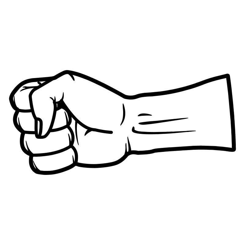 Fist hand vector