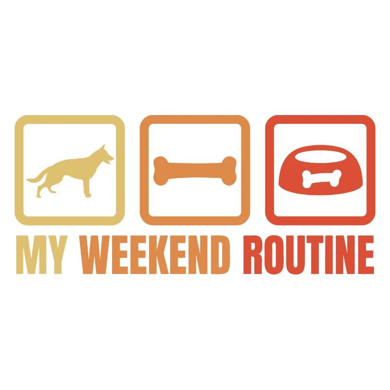 Schäferhund Wochenendroutine