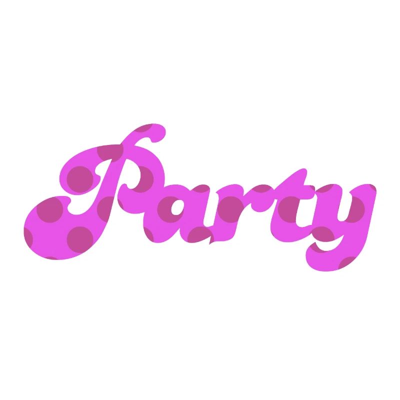 Party Points Dots Retro Pink Celebrate Sixties Fun 60