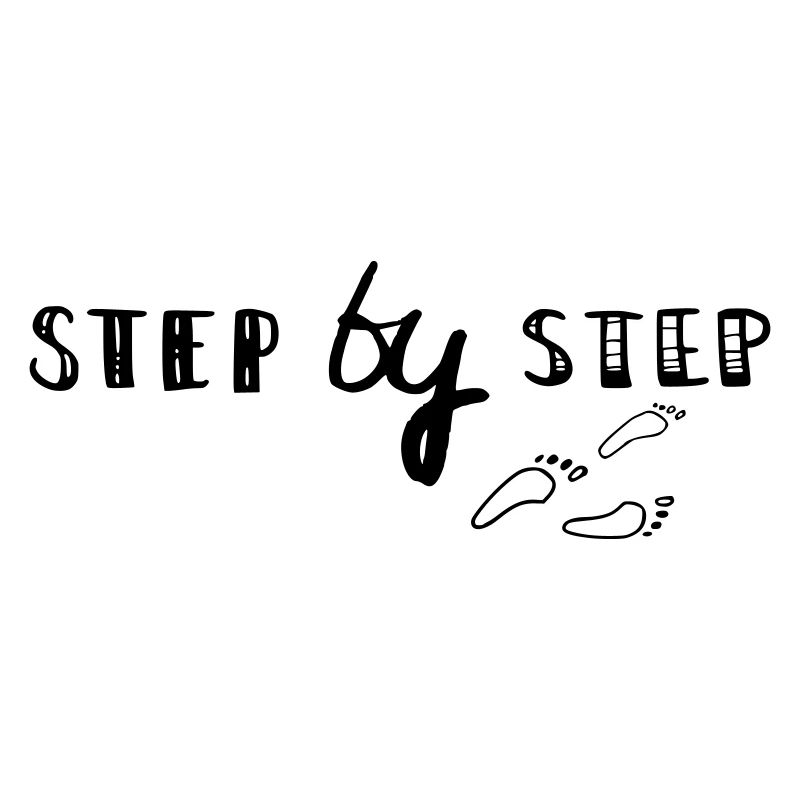 step by step