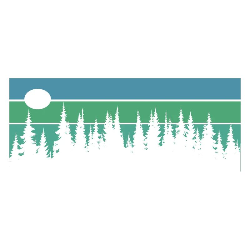 Forest Wood Retro Vintage Trees