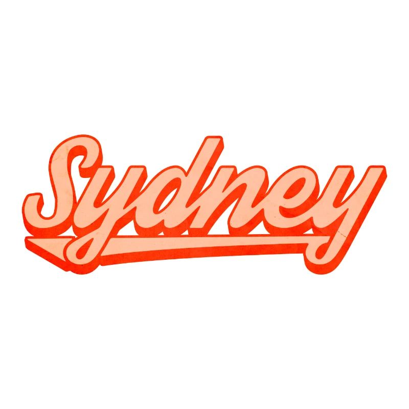 Sydney Retro Script Logo