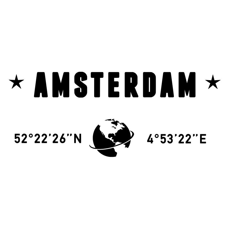 Amsterdam Netherlands Coordinates Gps Globe