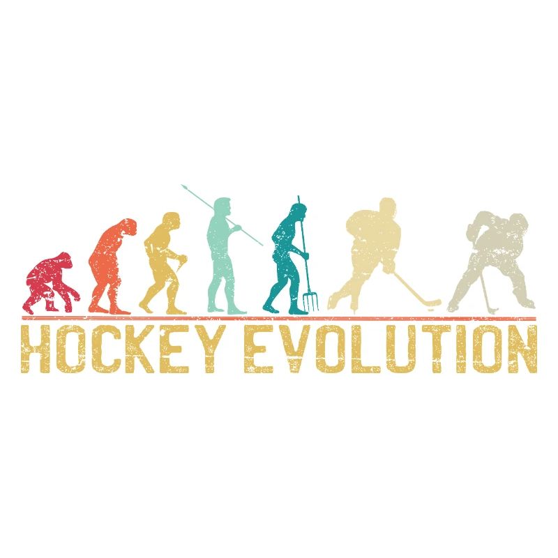 Hockey Evolution Silhouette Design