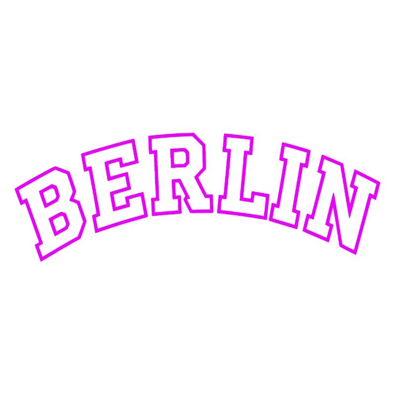 Neon Berlin Bogen Typografie