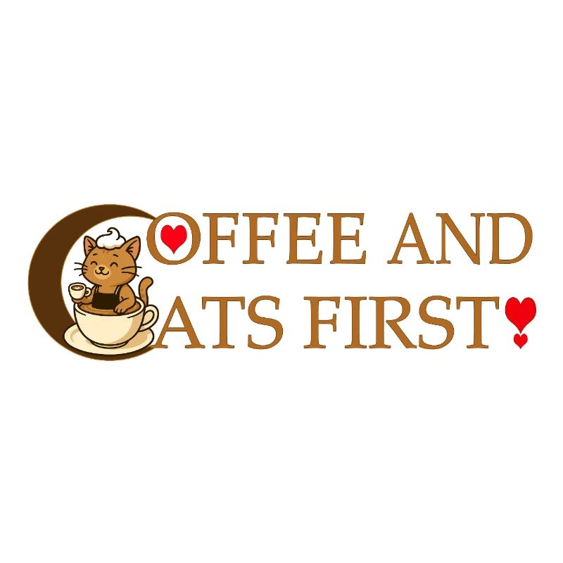 Coffee and cats first