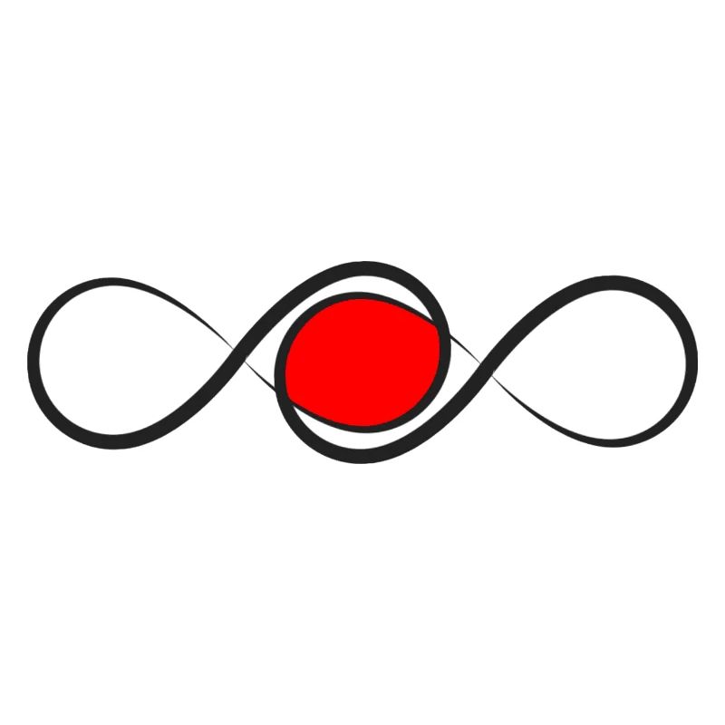 Eternal Line with Red Accent