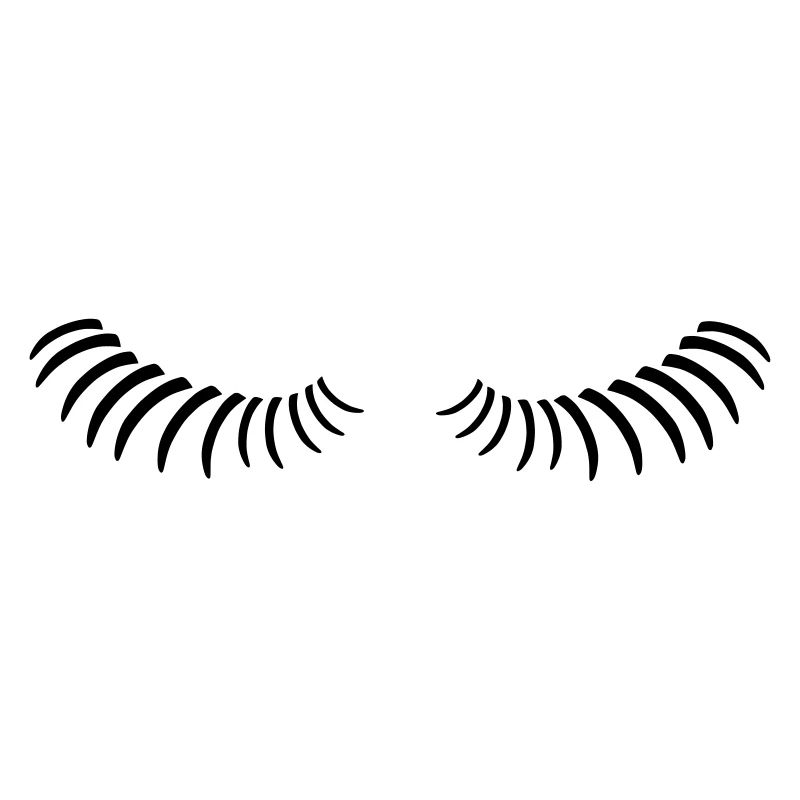 Eye lashes looking down.