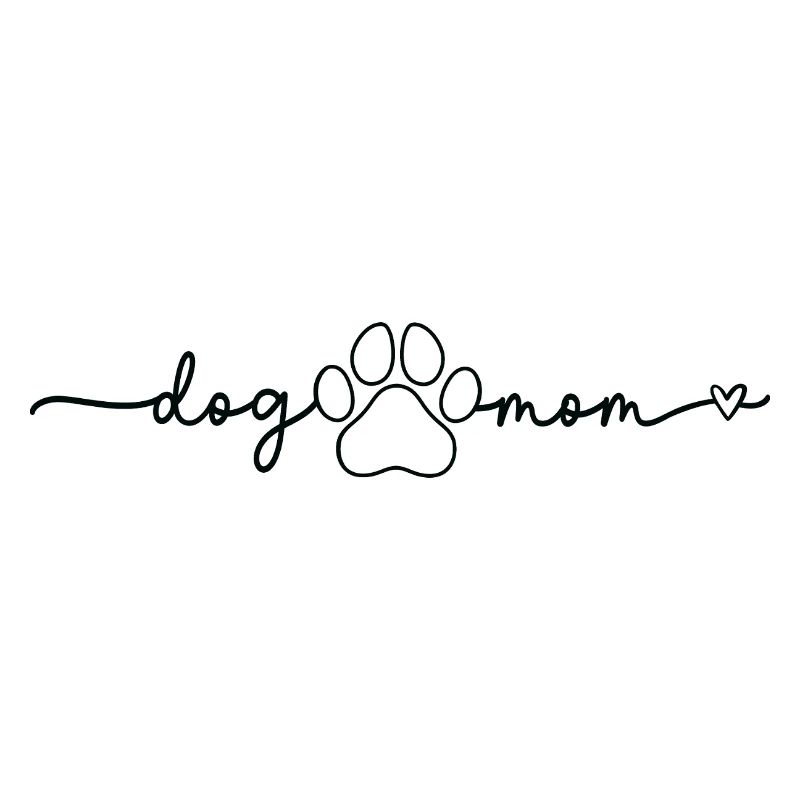 Dog Mom Paws Script Design Mom