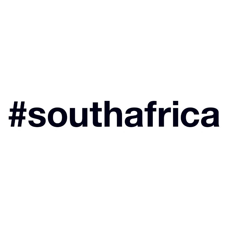 SOUTH AFRICA Hashtag Südafrika