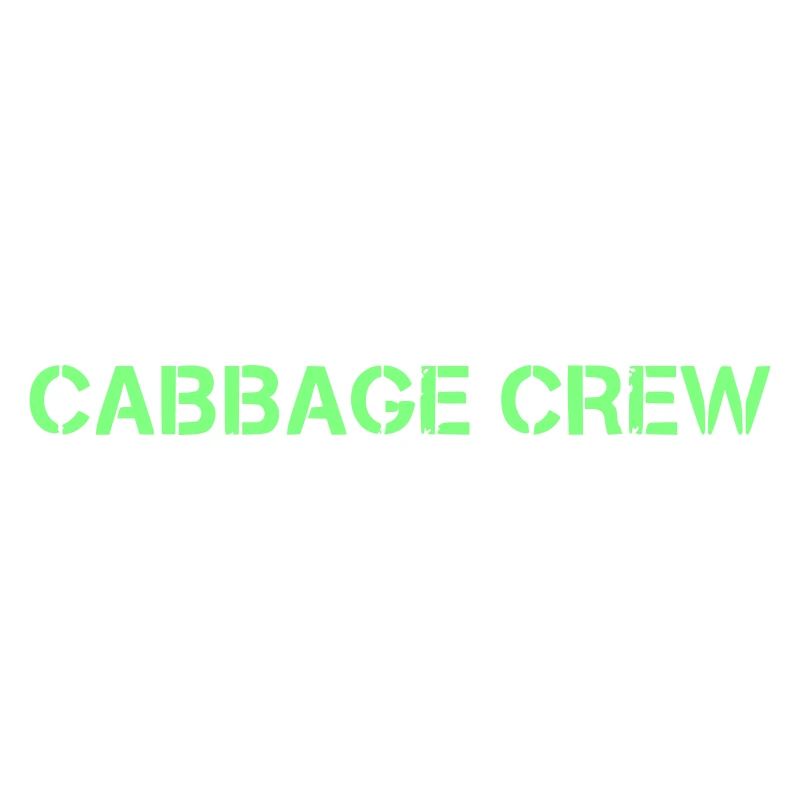 Cabbage Crew Schriftzug Vegan
