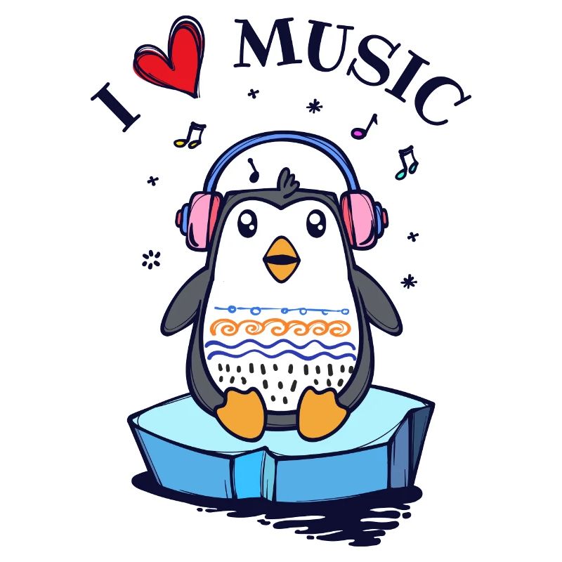 Seevogel Cool Herz PinguinTier Statement