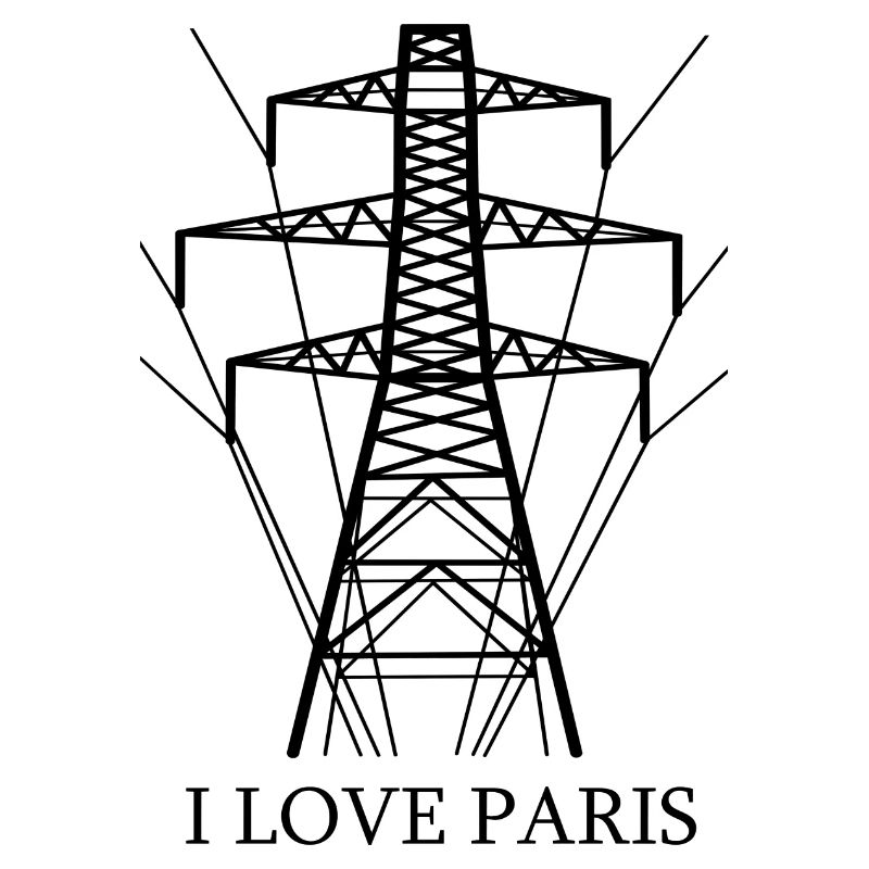 Ironic I love Paris Eiffel Tower as a power pole