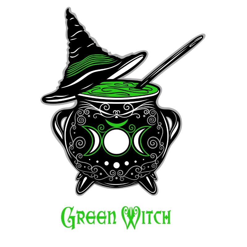Cauldron Witch Green Witch Cauldron