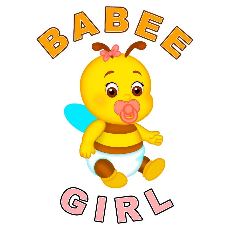 BABEE Mädchen mit Text