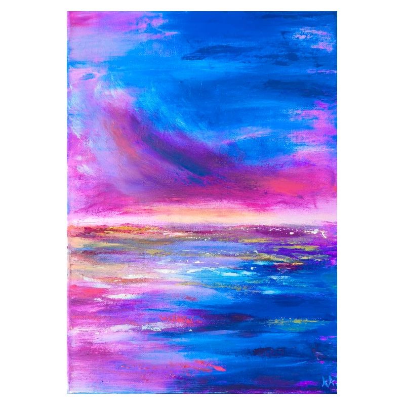 Ciel vif horizon Art abstrait