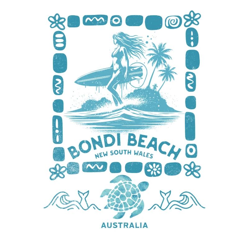 Bondi Beach Turquoise Palm Island
