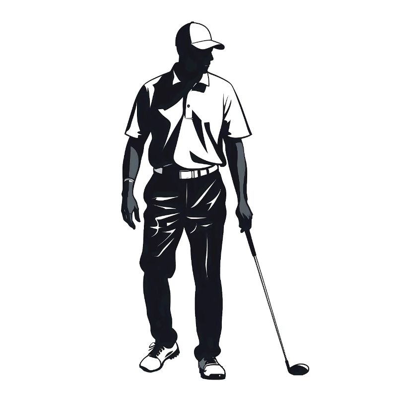 Golfer - Cool Silhouette Logo