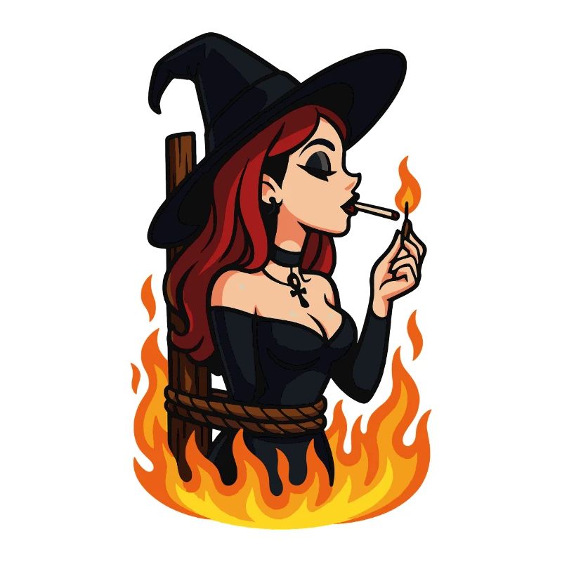 Witch in Flames – Gothic Halloween