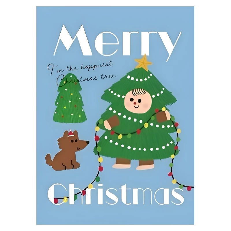 Illustration de sapin de Noël mignon