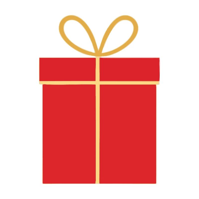 Weihnachtsgeschenk, rote Geschenkbox