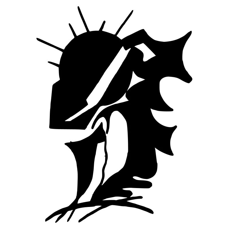 Schwarze Stille Minimaldesign