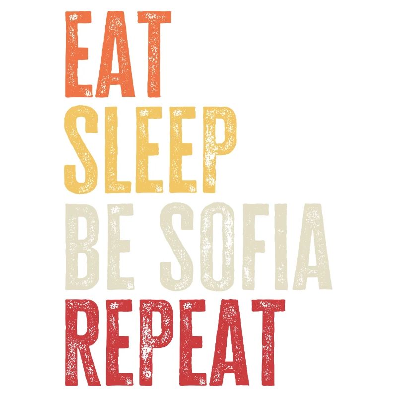 Mange, dors Soy Sofia, répète le nom rétro