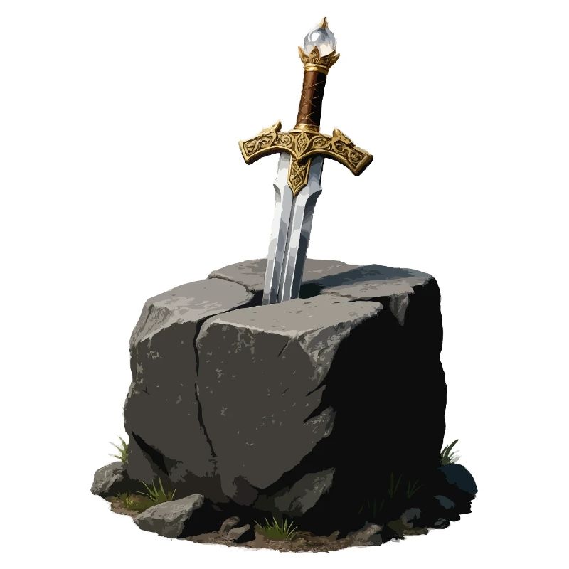 Épée dans le Rocher Excalibur