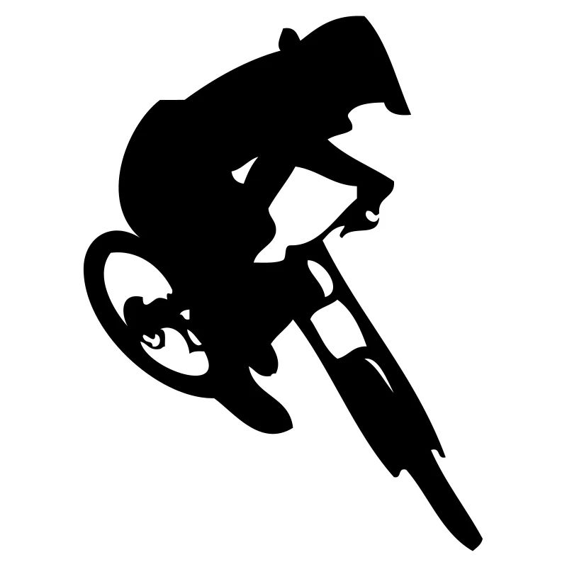 Saut en vélo de descente